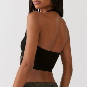 dark green/black urban outfitters halter top